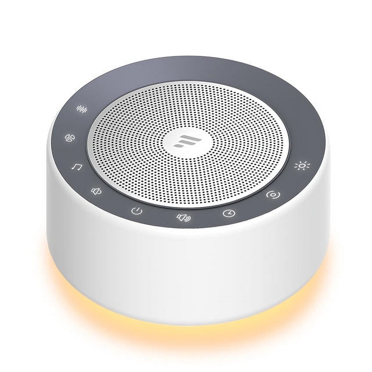 Letsfit White Noise Machine with 20 Natural Soothing Sounds, Timer and