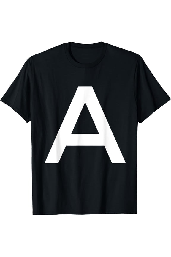 Letter A Alphabet Initial Monogram T-shirt