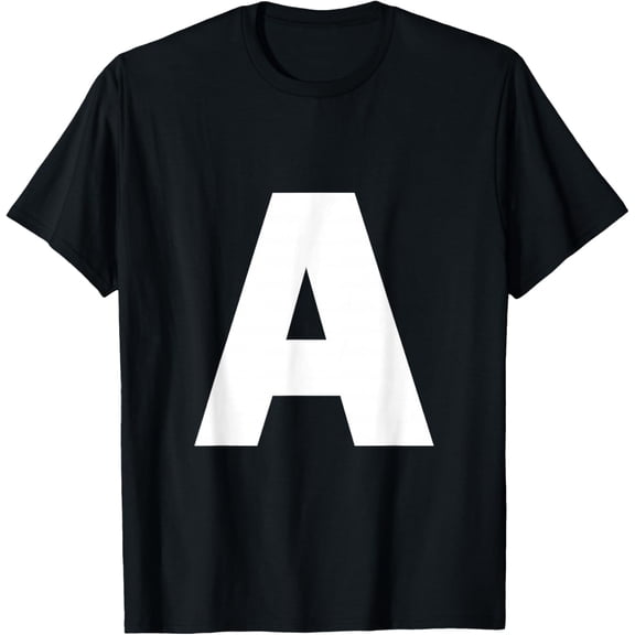 Letter A Capital Alphabet Monogram Initial T-Shirt