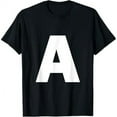 thumbnail image 1 of Letter A Capital Alphabet Monogram Initial T-Shirt, 1 of 7