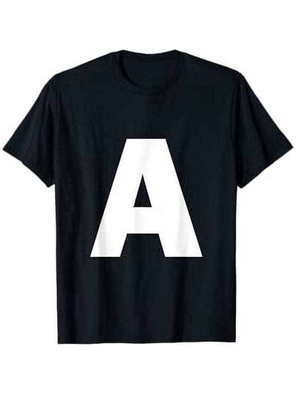 Letter A Capital Alphabet Monogram Initial T-Shirt