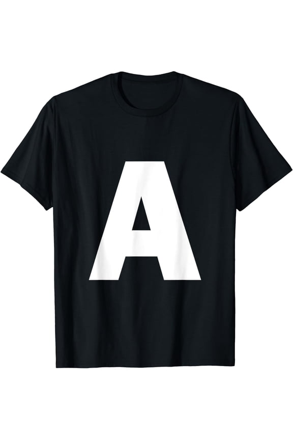 Letter A Capital Alphabet Monogram Initial T-Shirt