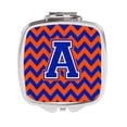 thumbnail image 1 of Letter A Chevron Orange & Blue Compact Mirror - 3 x 0.3 x 2.75 in., 1 of 1