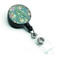 thumbnail image 1 of Letter A Circle Circle Teal Initial Alphabet Retractable Badge Reel, 1 of 1
