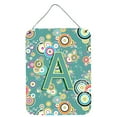 thumbnail image 1 of Letter A Circle Circle Teal Initial Alphabet Wall or Door Hanging Prints, 1 of 2