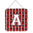thumbnail image 1 of Letter A Football Cardinal & White Wall or Door Hanging Prints, 1 of 1