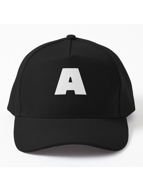 Letter A Monogram Baseball Cap, Alphabet Initial Name Birthday Graphic Design, Classic Hat