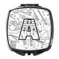 thumbnail image 1 of Letter A Musical Note Letters Compact Mirror, 1 of 4