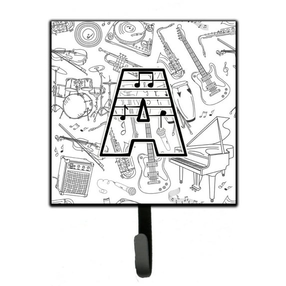 Letter A Musical Note Letters Leash or Key Holder