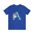 thumbnail image 1 of Letter A Watercolor Flowers Unisex Jersey Short Sleeve Tee, 1 of 12