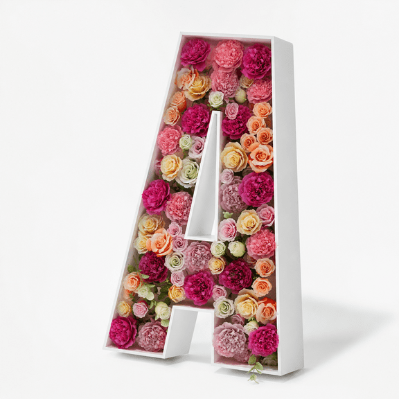 Letter Aa 2FT DIY Mosaic Balloon Fillable Party Drop Decor Frame