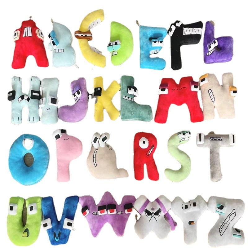 26PCS Alphabet Lore But are Plush Toy Stuffed Animal Plushie Doll Toys Gift  for Kids Children Christmas gifts