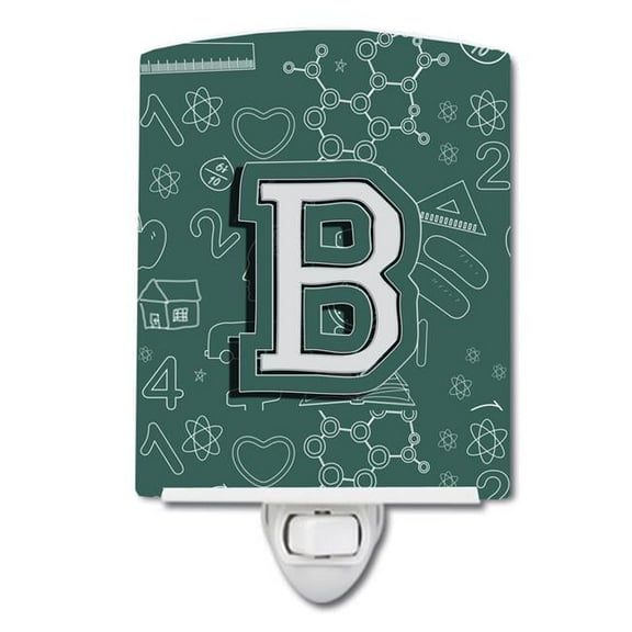 Letter B Back to School Initial Ceramic Night Light
