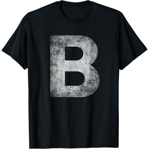 Letter B Capital Alphabet Monogram - B Initial Name Letter B T-Shirt
