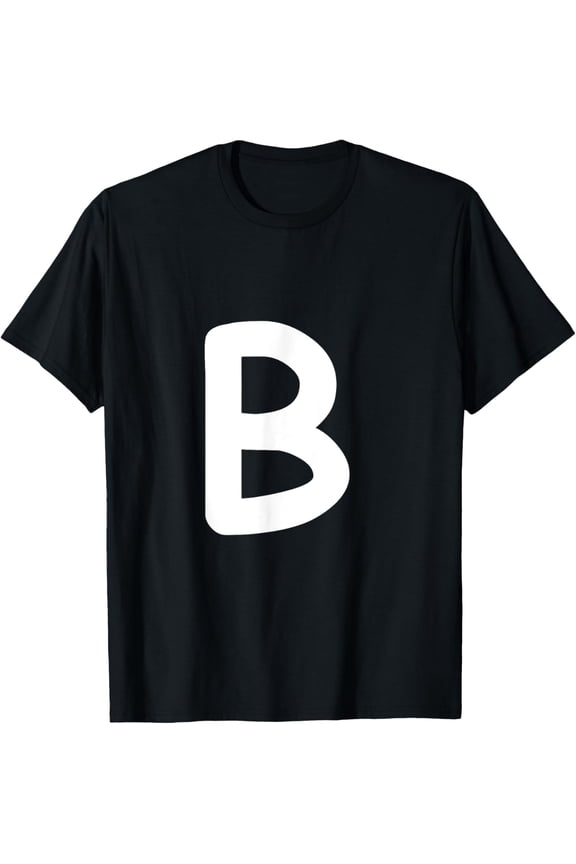 Letter B Capital Alphabet Monogram Initial Comic Sans T-Shirt