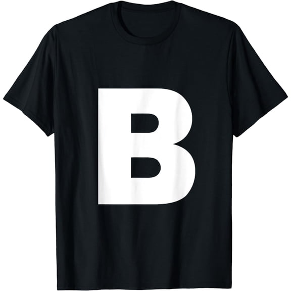 Letter B Capital Alphabet Monogram Initial T-Shirt