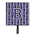 thumbnail image 1 of Letter B Football Purple and White Leash or Key Holder, 1 of 1