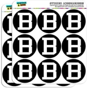 Letter B Initial Black White 18 2 Planner Calendar Scrapbooking Crafting Stickers