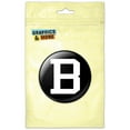 thumbnail image 1 of Letter B Initial Black White Refrigerator Button Magnet, 1 of 2