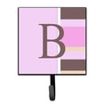 thumbnail image 1 of Letter B Initial Monogram - Pink Stripes Leash or Key Holder, 1 of 7