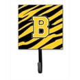 thumbnail image 1 of Letter B Initial Monogram - Tiger Stripe - Black Gold Leash Holder Or Key Hook, 1 of 1