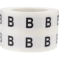 thumbnail image 1 of Letter B Inventory Labels .5 Inch Round Circle Dots 1,000 Adhesive Stickers, 1 of 2