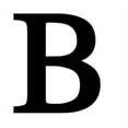 thumbnail image 1 of Jensen Distribution 24 Inch Steel Powder Coated Black House Plaque Letter B, 1 of 1