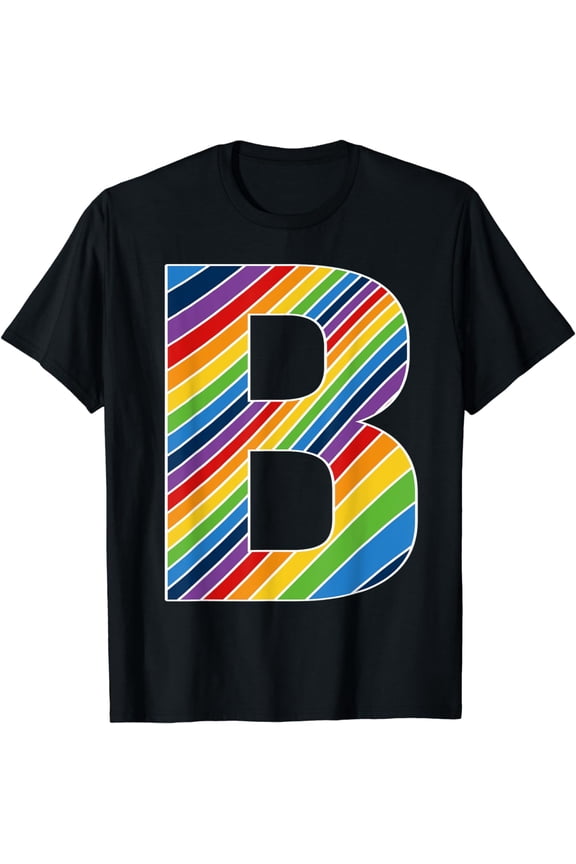 Letter B Lesbian, Gay Pride, Bisexual, Trans Letter B LGBTQ T-Shirt