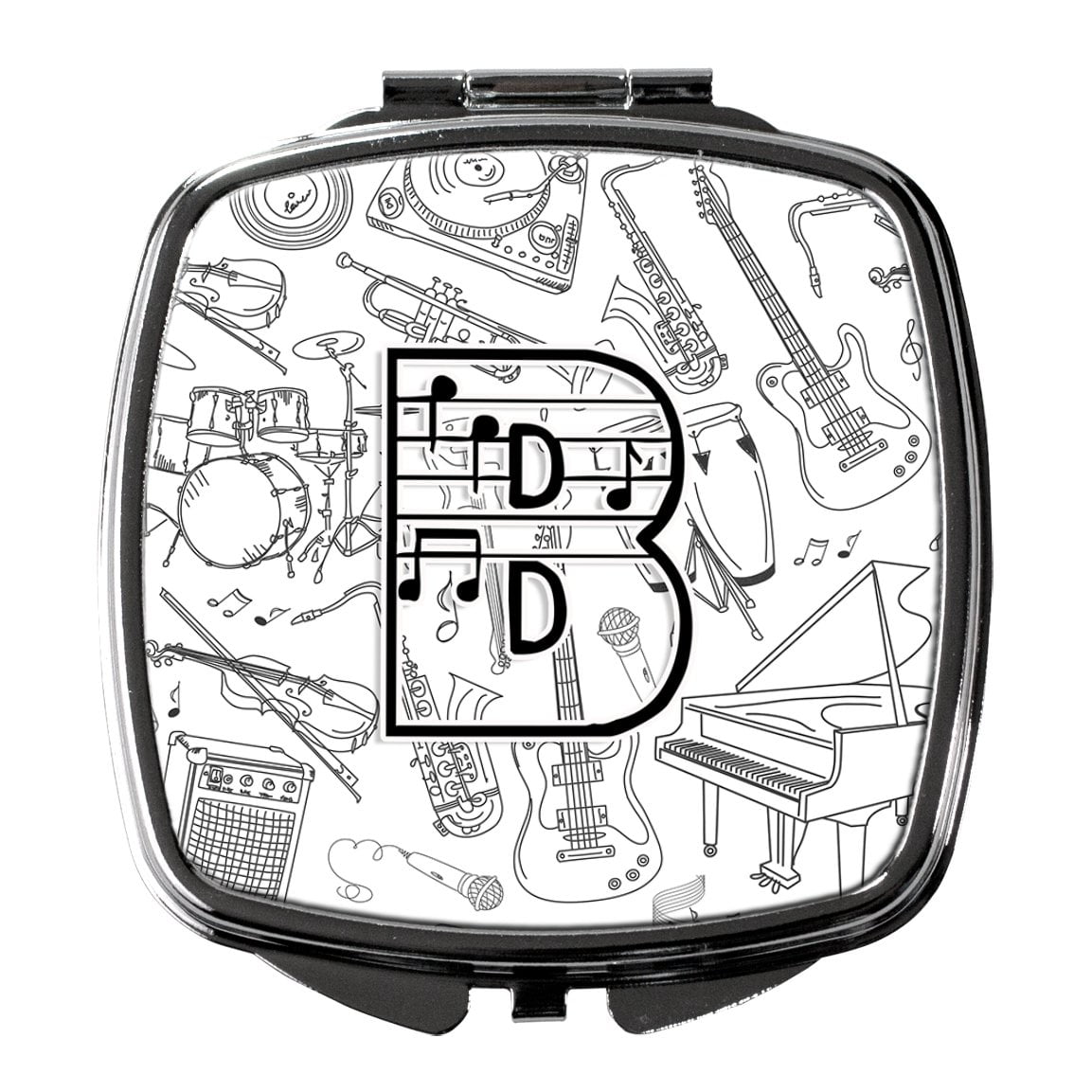 Letter B Musical Note Letters Compact Mirror - Walmart.com