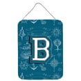 thumbnail image 1 of Letter B Sea Doodles Initial Alphabet Wall or Door Hanging Prints, 1 of 2