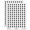 thumbnail image 1 of Letter B Uppercase Fun Bold Font 200+ Round Stickers - White - Gloss Finish - 0.50" Size, 1 of 3