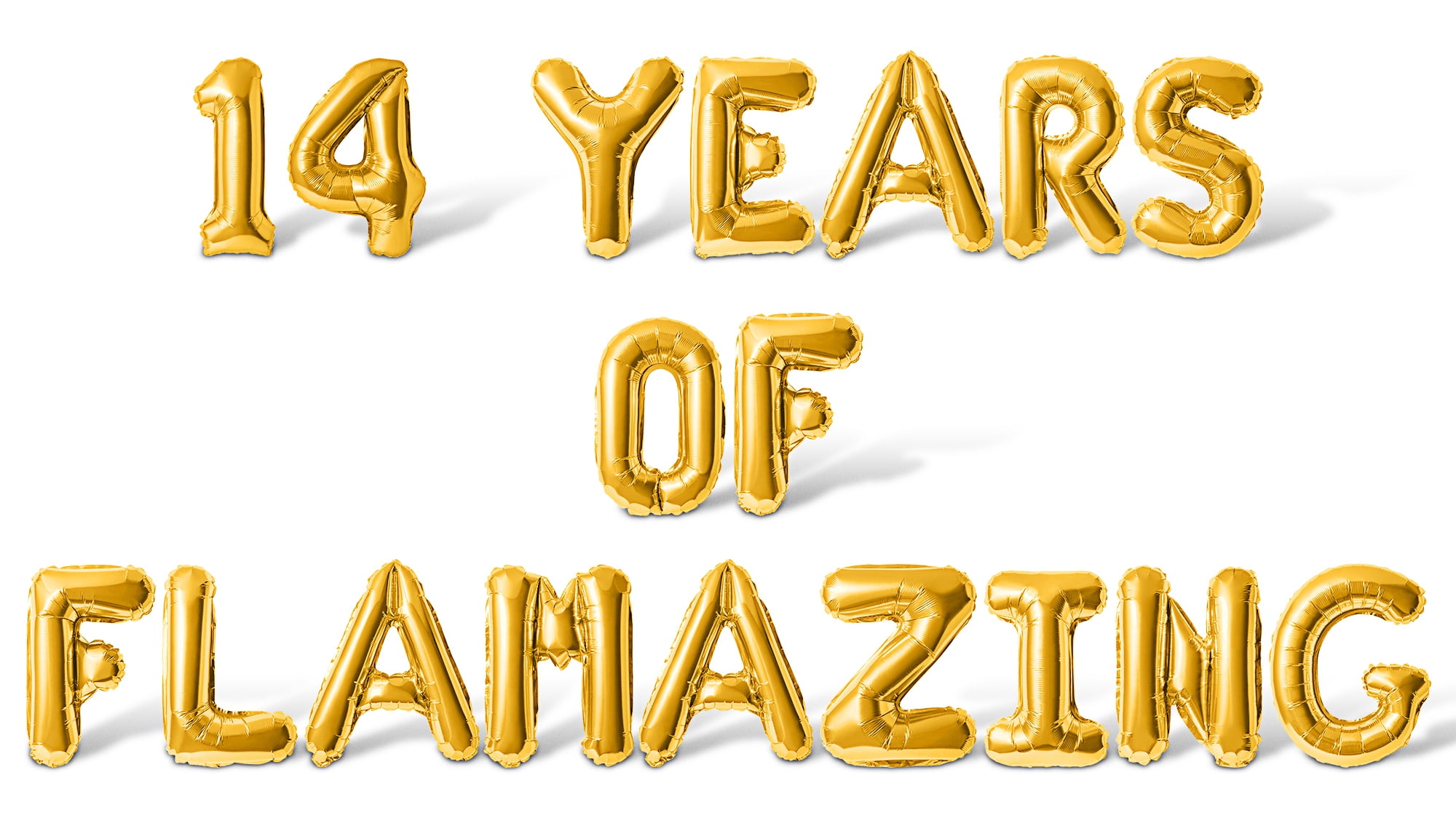 Letter Balloons - 14 YEARS OF FLAMAZING 16