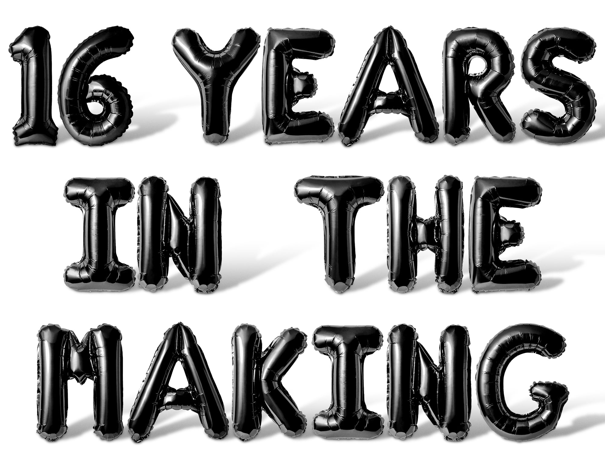 Letter Balloons - 16 YEARS OF FLAMAZING 16