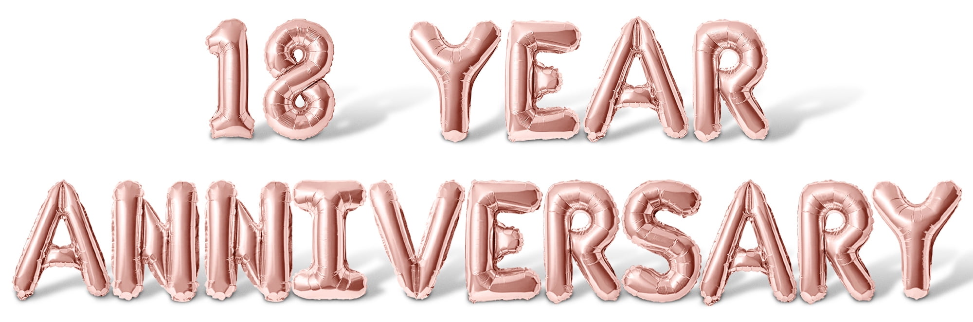 Letter Balloons - 18 YEAR ANNIVERSARY 16