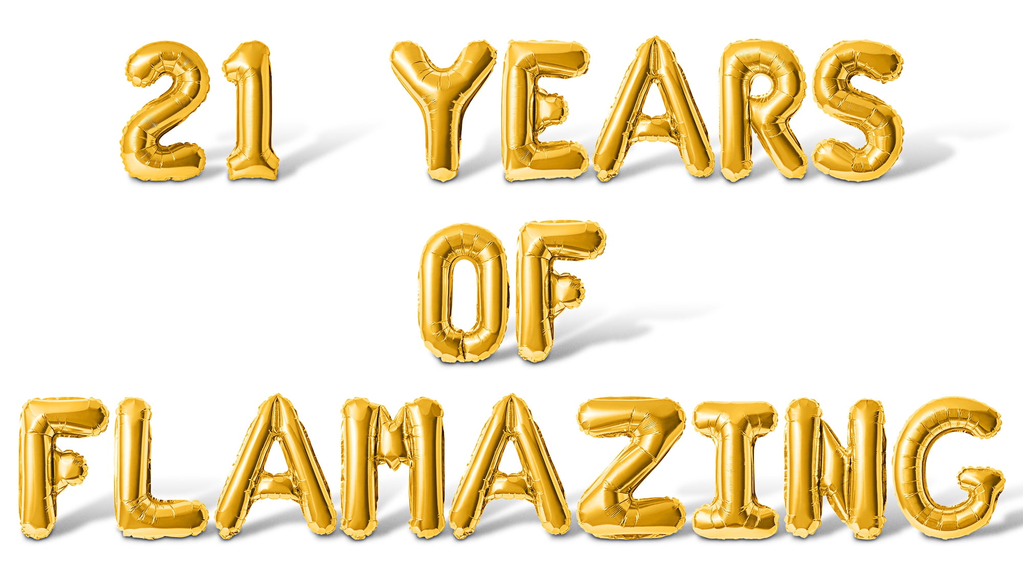 Letter Balloons - 21 YEARS OF FLAMAZING 16