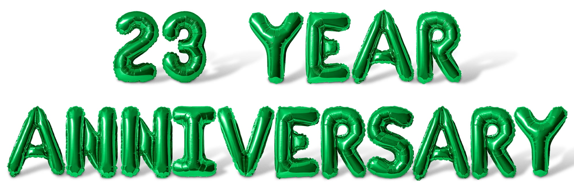 23rd Small Rd Letters Letter Balloons - 23 YEAR ANNIVERSARY 16