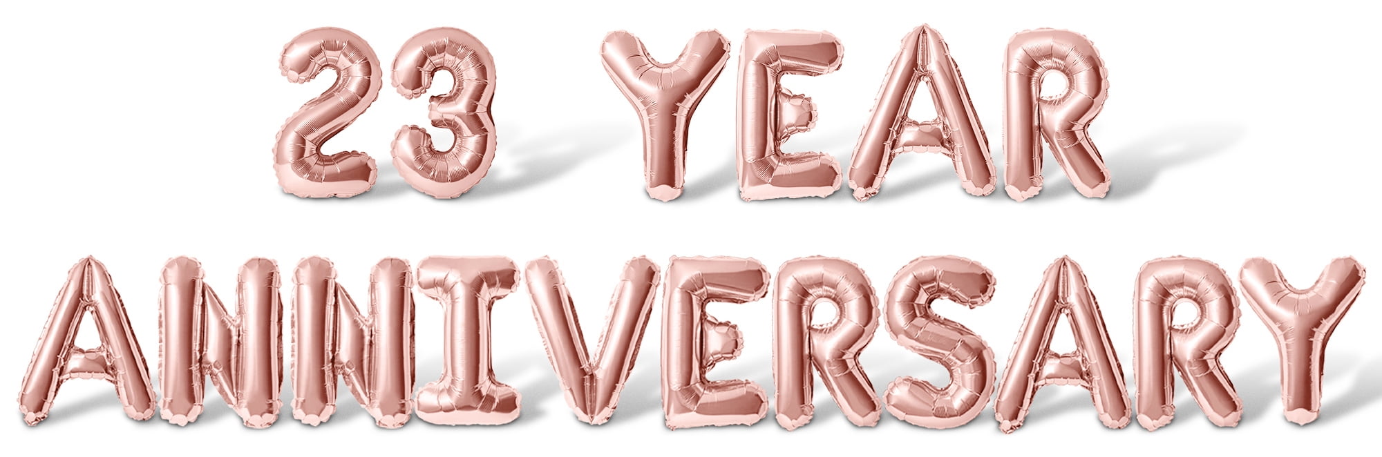 23rd Small Rd Letters Letter Balloons - 23 YEAR ANNIVERSARY 16