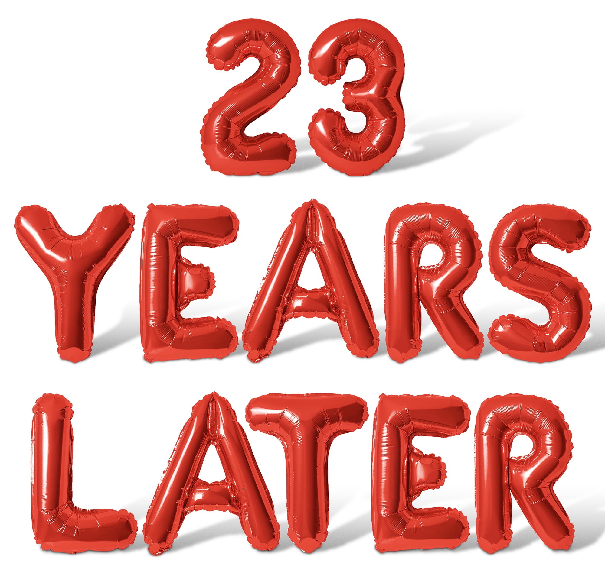23rd Small Rd Letters Letter Balloons - 23 YEARS LATER 16