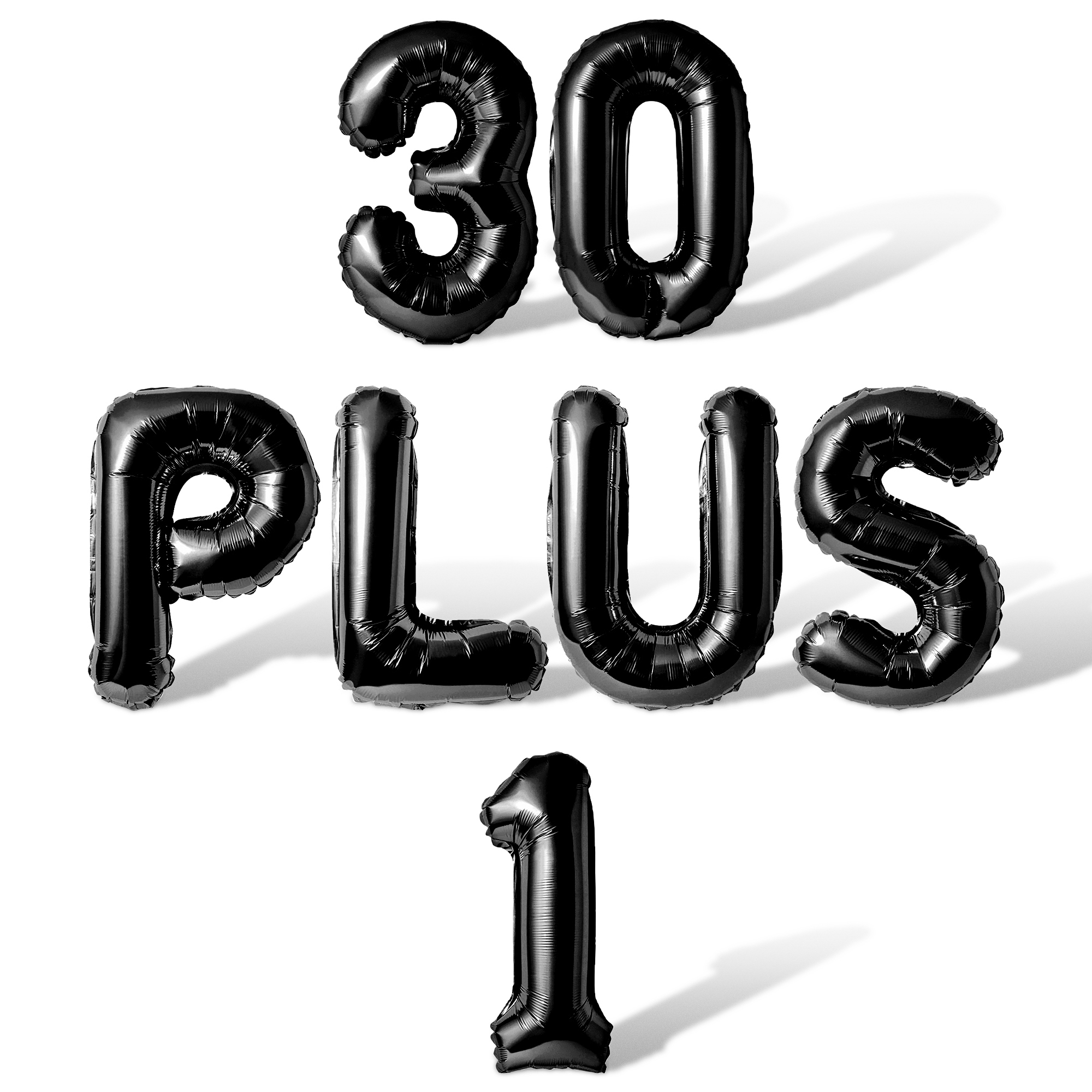 Letter Balloons - 30 PLUS 1 16