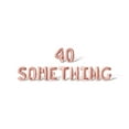 thumbnail image 1 of Letter Balloons - 40 SOMETHING 16" Inch Alphabet Letters Foil Mylar Balloon Birthday Party Banner (Rose Gold), 1 of 5