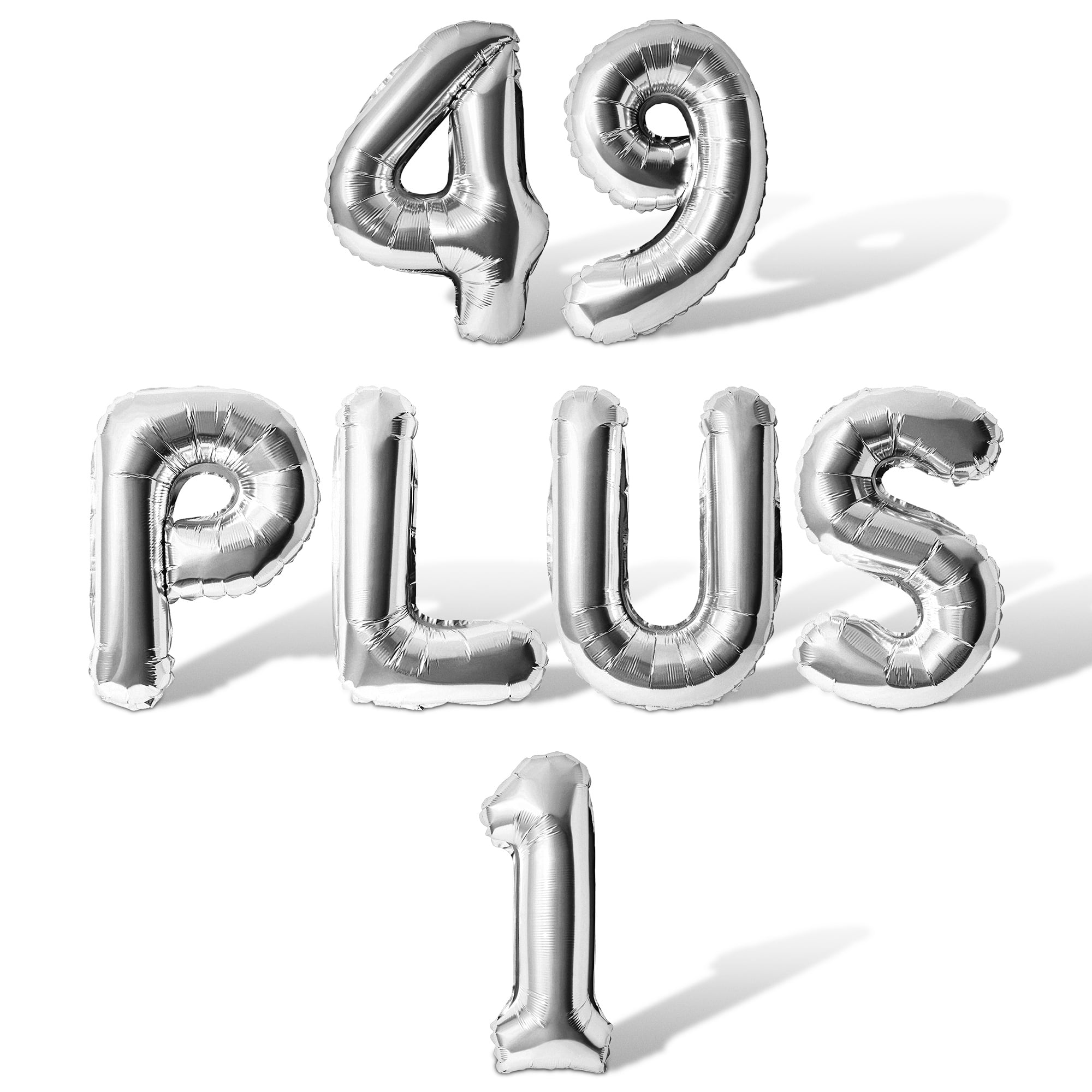 Letter Balloons - 49 PLUS 1 16