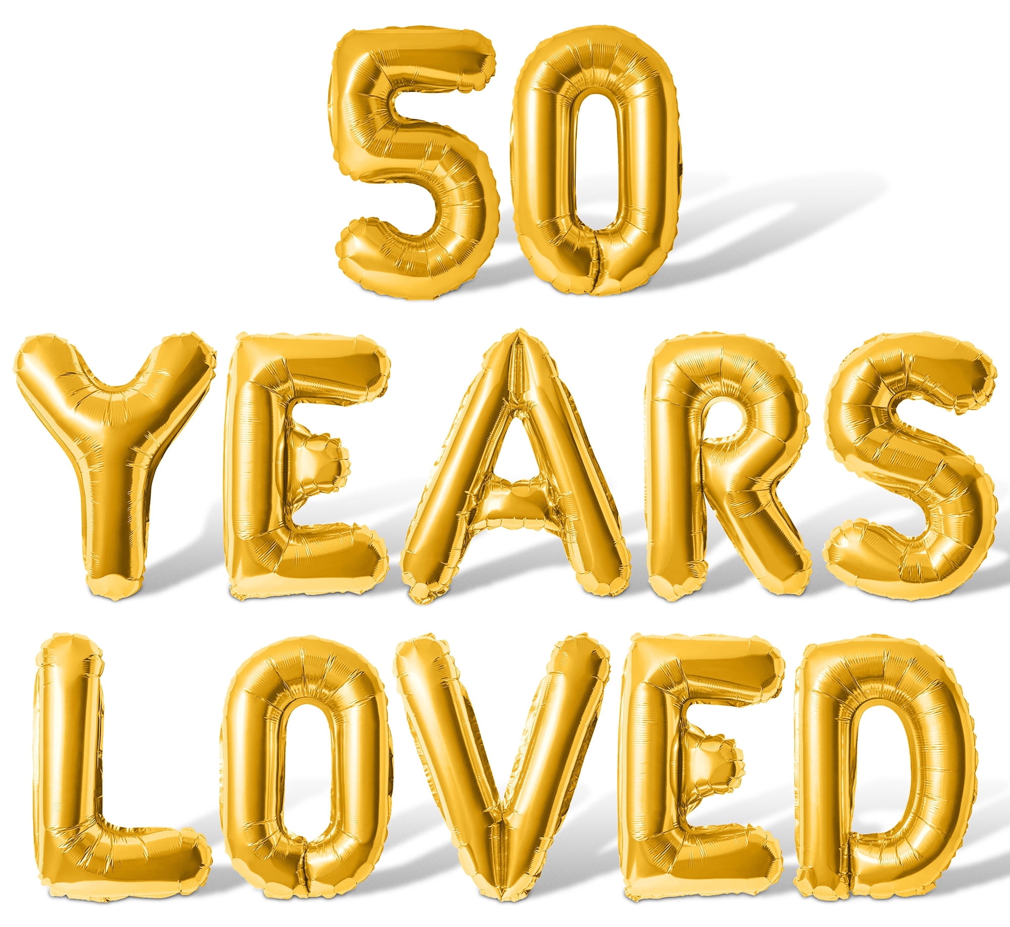 Letter Balloons - 50 YEARS LOVED 16