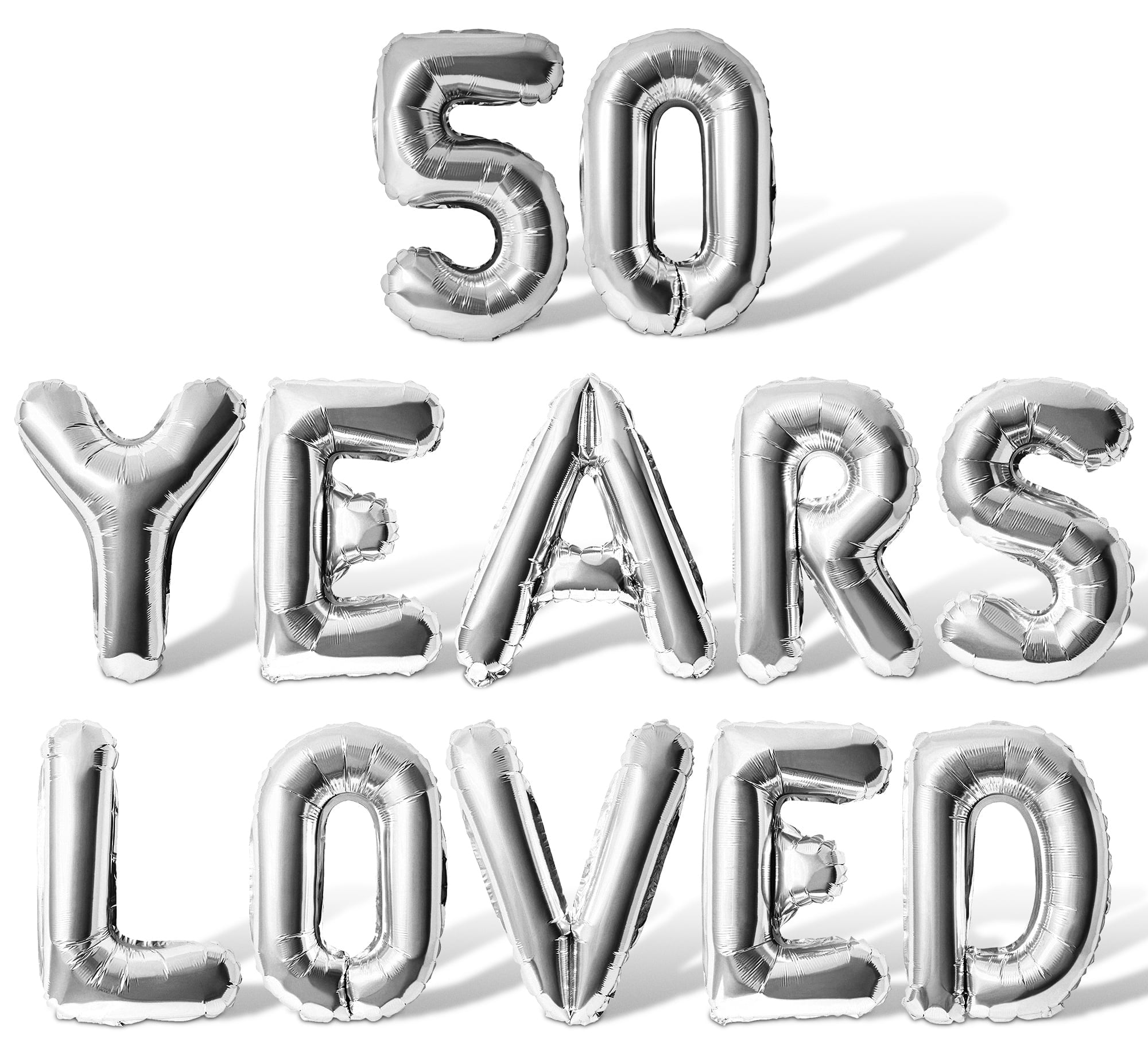 Letter Balloons - 50 YEARS LOVED 16