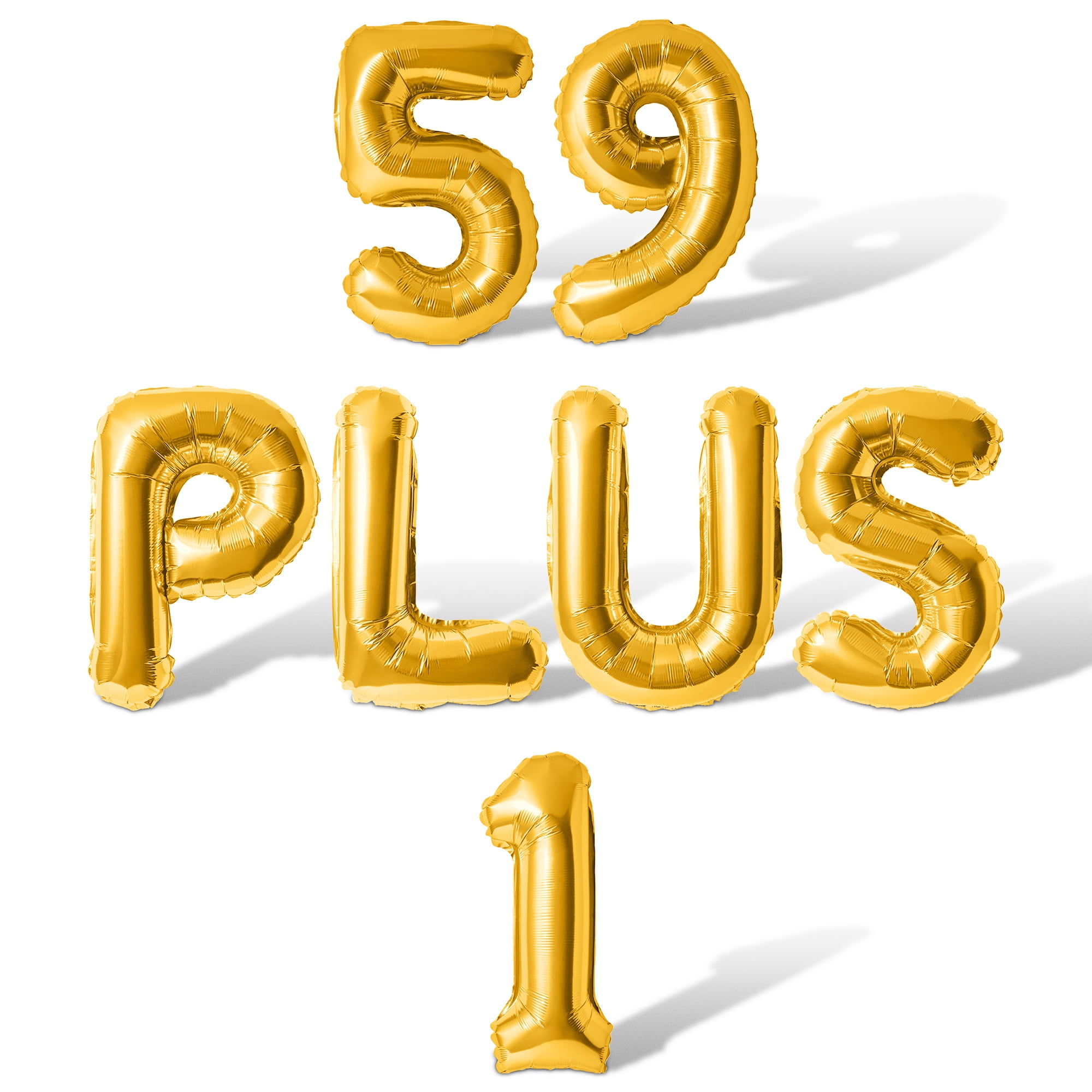 Letter Balloons - 59 PLUS 1 16
