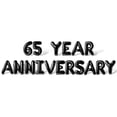 thumbnail image 1 of Letter Balloons - 65 YEAR ANNIVERSARY 16" Inch Alphabet Letters Foil Mylar Balloon 65th Anniversary Party Banner (Black), 1 of 5