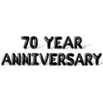 thumbnail image 1 of Letter Balloons - 70 YEAR ANNIVERSARY 16" Inch Alphabet Letters Foil Mylar Balloon 70th Anniversary Party Banner (Black), 1 of 5