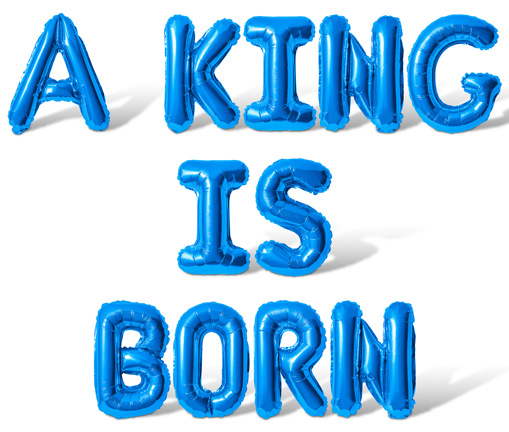 Letter Balloons - A KING IS BORN 16