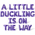 thumbnail image 1 of Letter Balloons - A LITTLE DUCKLING IS ON THE WAY 16" Inch Alphabet Letters Foil Mylar Balloon Baby Shower Party Banner (Purple), 1 of 5