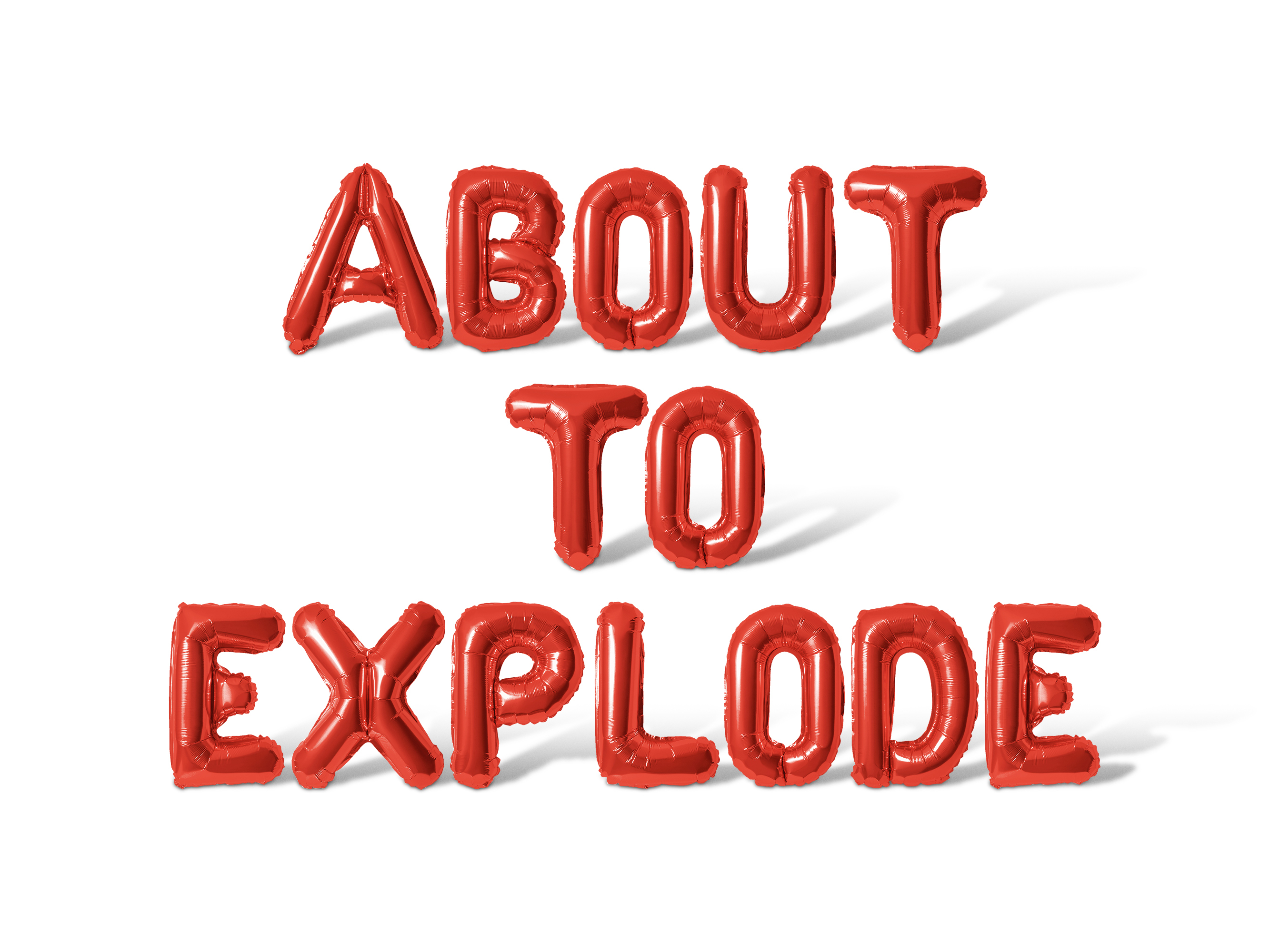Letter Balloons - ABOUT TO EXPLODE 16