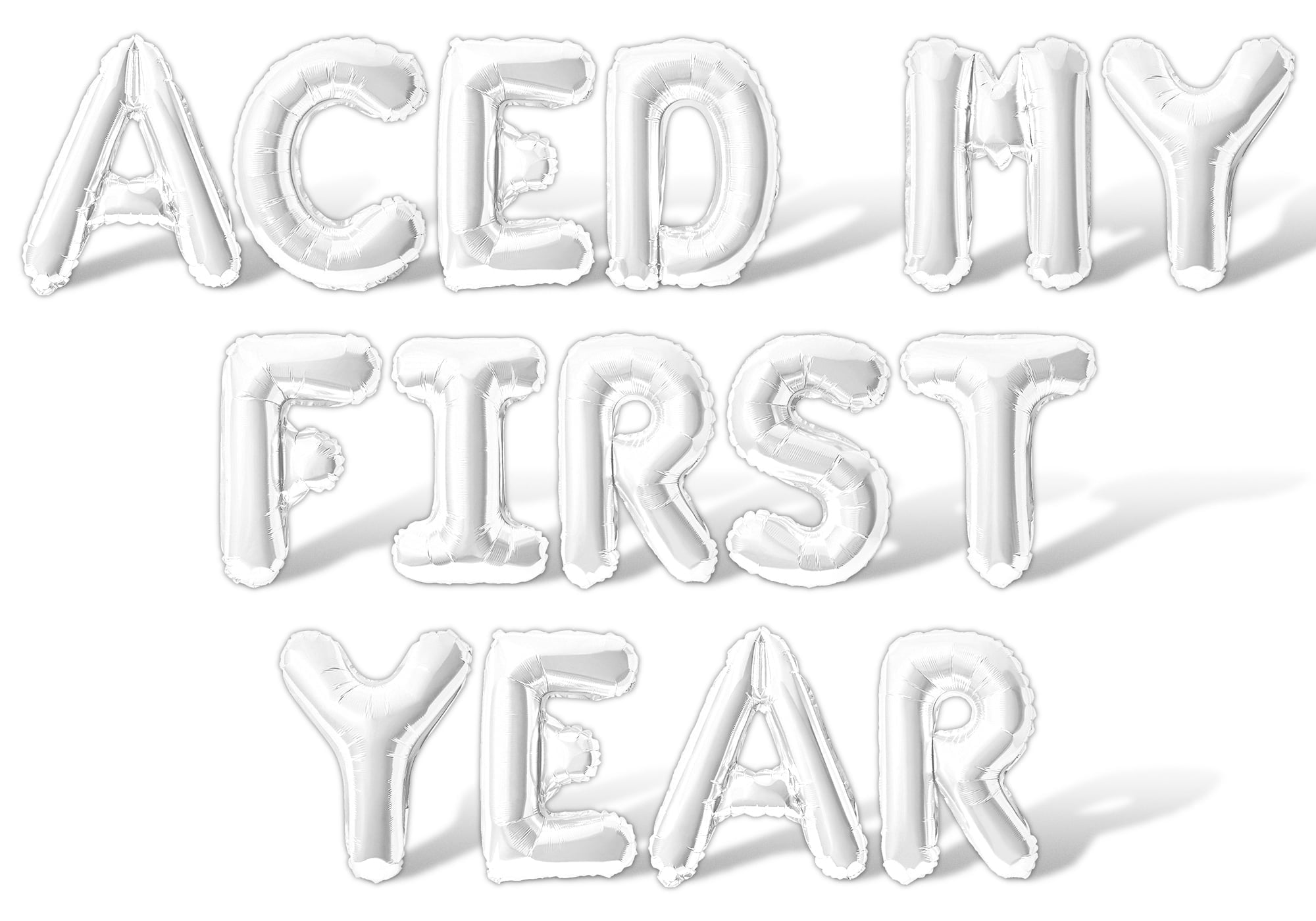 Letter Balloons - ACED MY FIRST YEAR 16